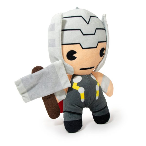 Dog Toy Squeaky Plush - Kawaii Thor with Hammer Standing Pose Discount - Image 2