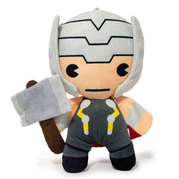 Dog Toy Squeaky Plush - Kawaii Thor with Hammer Standing Pose Discount